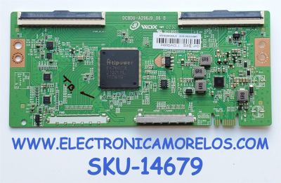 T-CON PARA TV / NUMERO DE PARTE 8T03D2432AUX / DCBDU-A296J9_06 B / P430QVN01.1 / 1202100840	